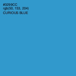 #3299CC - Curious Blue Color Image